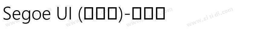 Segoe UI (标准版)字体转换